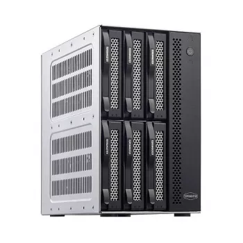 TerraMaster D6-320 conjunto de discos de secretária preto 6 unidades HDD SSD