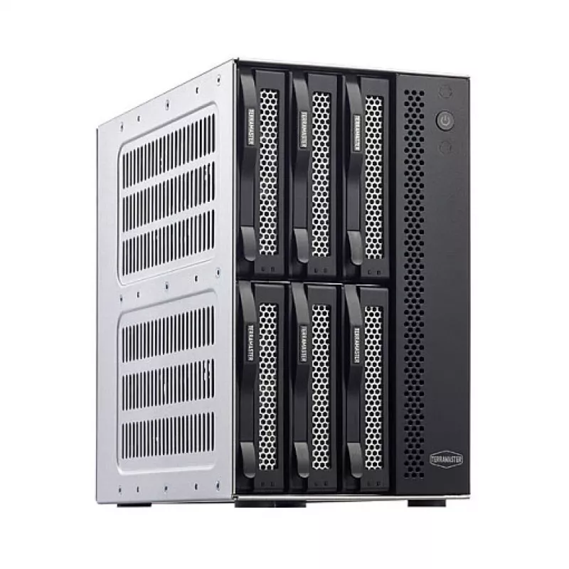 TerraMaster D6-320 conjunto de discos de secretária preto 6 unidades HDD SSD