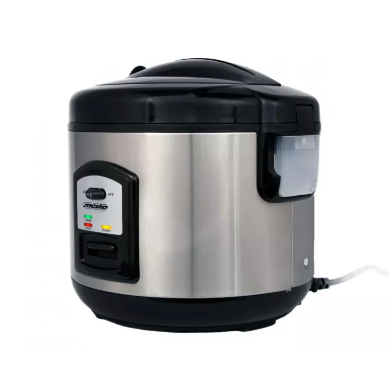 Panela de arroz Mesko MS 6411 preto, aço inoxidável 1000 W