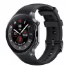 OnePlus Watch 2 - 46 mm - smartwatch com pulseira - fluoroelastómero - tamanho do pulso: 140-210 mm - ecrã 3,63 cm (1,43)