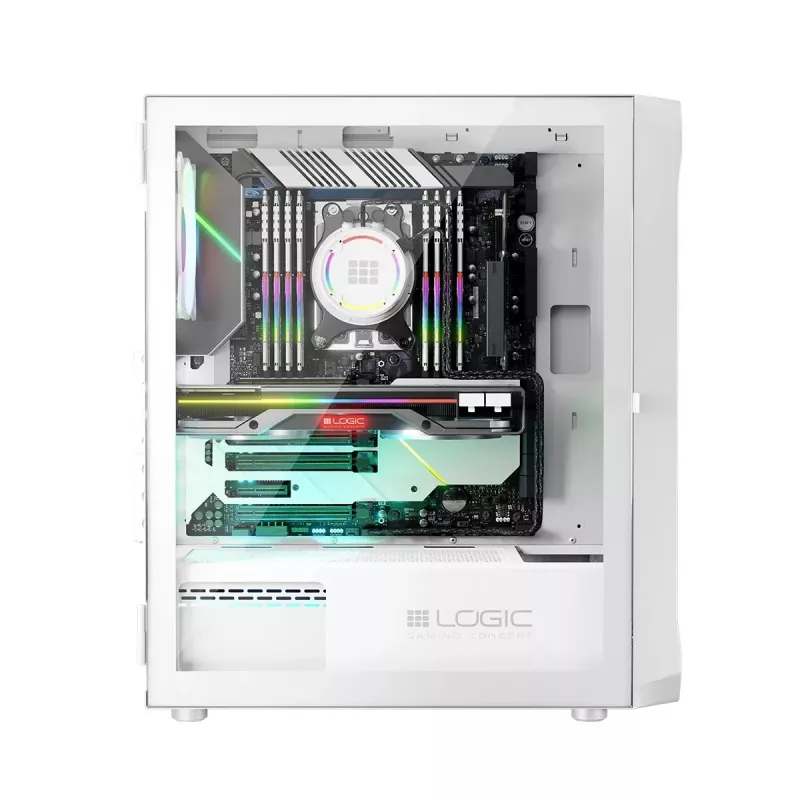 Caixa Logic PORTOS ARGB MINIDI USB 3.0 branco