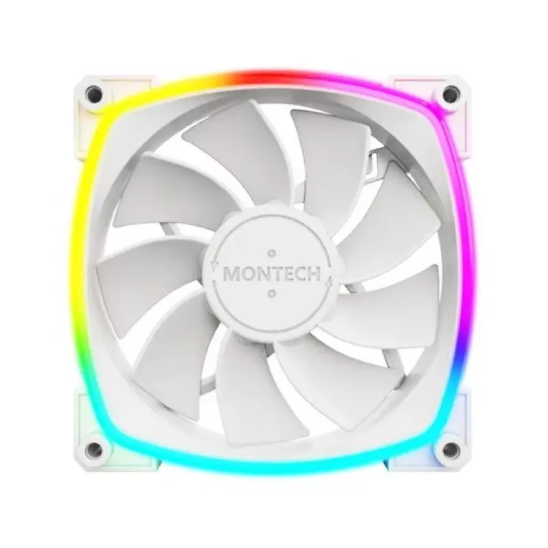 Ventoinha para caixa de computador Montech RX120 PWM 12 cm branco 3 unid.