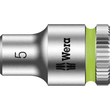 Wera 8790 HMA inserto de chave de caixa sextavada, 5 mm, acionamento de 1/4 in