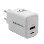 Carregador GaN QOLTEC 51823 20W fonte USB, saída 5V/20V