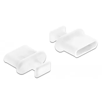 Tampa antipoeira USB Type-C DeLOCK 64094 branco 10 unid.