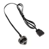 Tampões LED ARGB XSPC G1/4 5V 3-Pin, preto/cromado