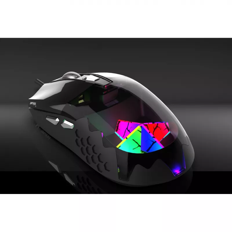 Rato gaming INCA Cian INCA Empousa 3D RGB LED 7200 DPI com teclas macro