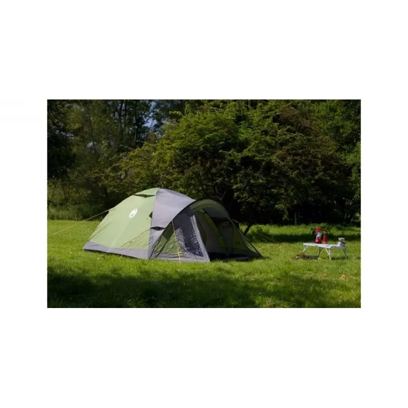 Tenda de cúpula Coleman Darwin 3+ 3 pessoas cinzento caqui estrutura rígida