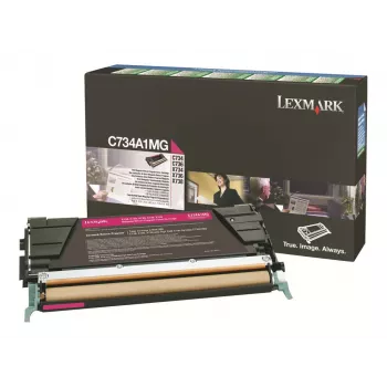 Lexmark - Cartucho de toner - 1 x magenta - 6000 páginas - LRP / LCCP (0C734A1MG)