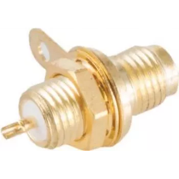 Ficha de vídeo SMA ShiverPeaks 98610 montagem central – ligação coaxial para sistemas de vídeo