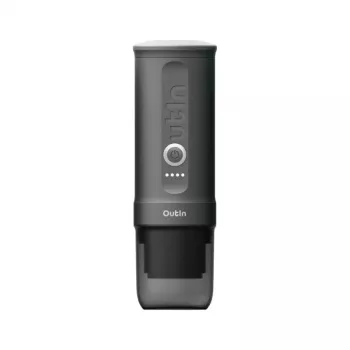 Máquina de café OUTIN Outin Nano cinzento — entrada de café em pó, 20 bar, bateria 7500 mAh, 670 g