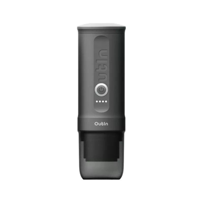 Máquina de café OUTIN Outin Nano cinzento — entrada de café em pó, 20 bar, bateria 7500 mAh, 670 g