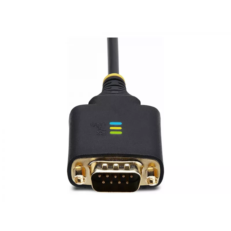 StarTech.com cabo adaptador USB para série de 2 portas de 13ft (4m), parafusos/porcas DB9 substituíveis, retenção COM, USB-A para DB9 RS232, FTDI, proteção ESD nível 4, Windows/macOS/ChromeOS/Linux – construção robusta em TPE