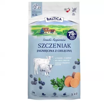 BALTICA regional flavours Junior Borrego com Vitelo - Alimento seco para cães - 3 kg