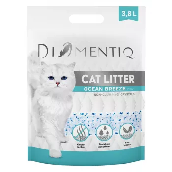 Areia aglomerante DIAMENTIQ Diamentiq Ocean Breeze 3,8 l — granulado de silicone, 1,5 kg, antibacteriano, sem pó