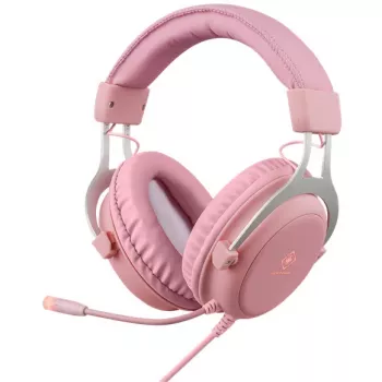 Deltaco GAM-030-P auscultadores e headset com fios headband gaming USB Type-A rosa (GAM-030-P)