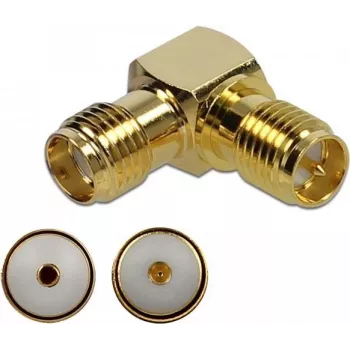 Adaptador de cabo DeLOCK 89953 SMA RP-SMA dourado