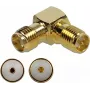 Adaptador de cabo DeLOCK 89953 SMA RP-SMA dourado