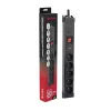 Extensão com proteção contra sobretensão Hawk HWPS503BK 3m com cabo de 3 m