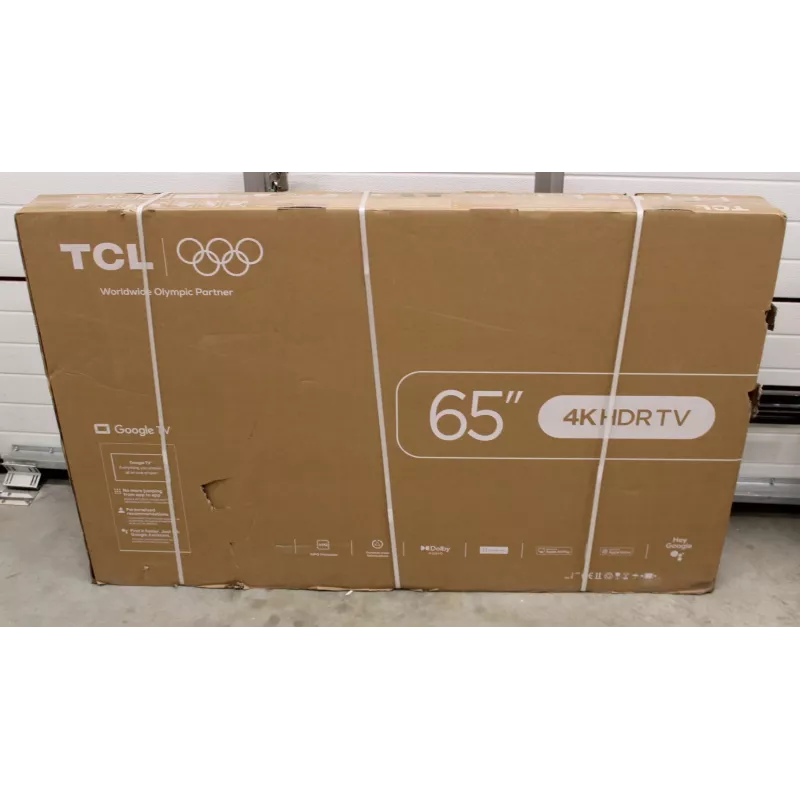 TCL 65V6C TV Smart LED 4K de 65 polegadas com Google TV – 65 polegadas (embalagem danificada)