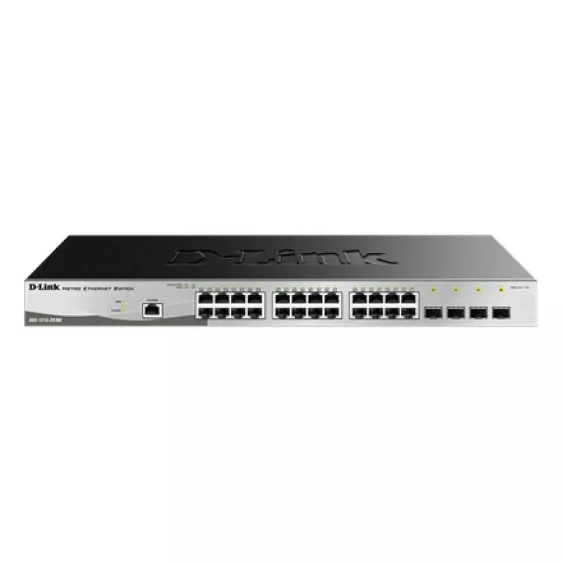 D-Link DGS-1210-28/ME/E Switch de rede Gerido L2+ Gigabit Ethernet (10/100/1000) 1U Preto, Cinzento