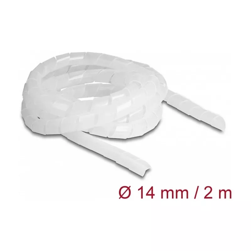 Manga espiral DeLOCK flexível 2 m x 14 mm transparente polietileno