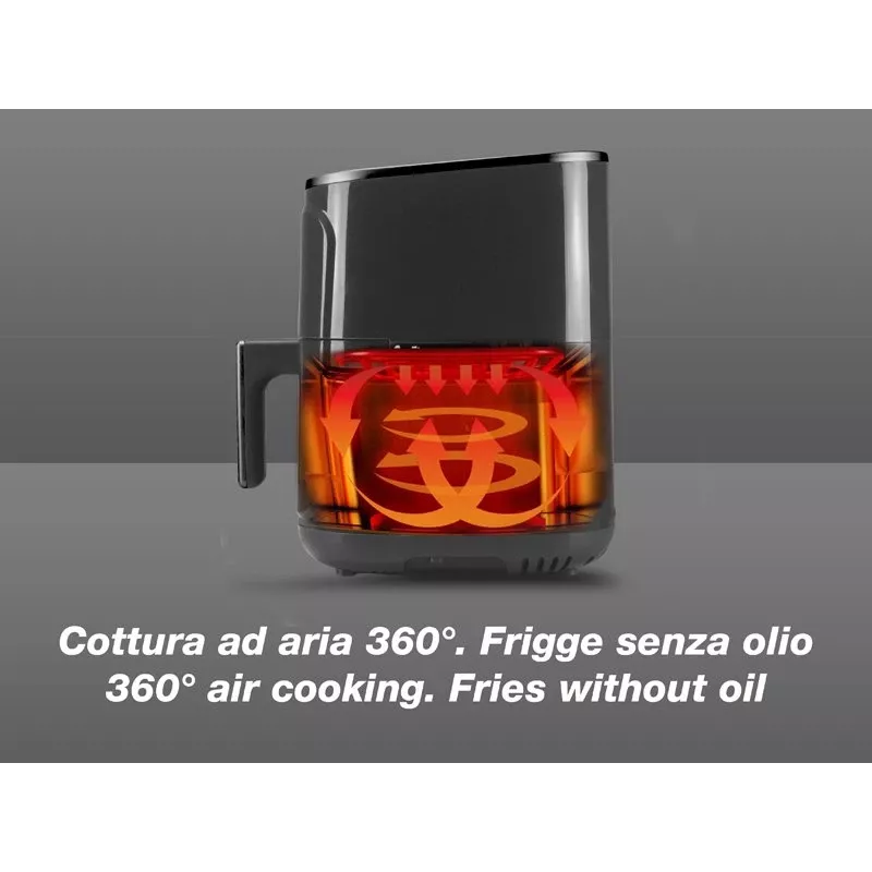 Fritadeira de ar quente Beper P101FRI051 5 L 1400 W preto
