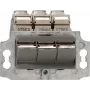 Rutenbeck UM-Cat.6A iso-MD 3 tomada de rede de encastrar 139104100, RJ45, 3 portas