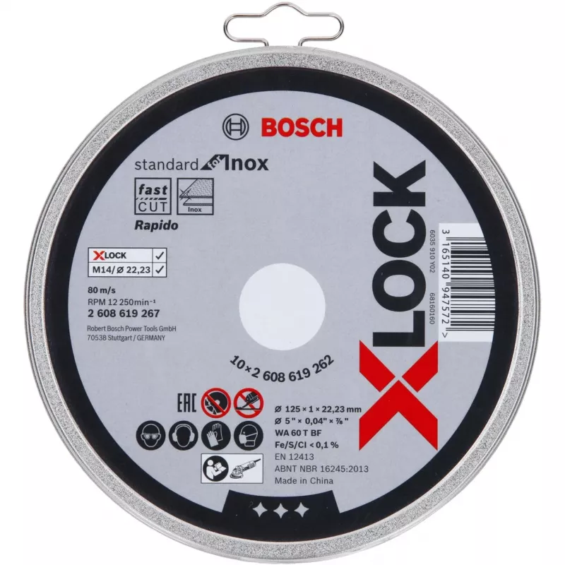 Acessório para rebarbadora Bosch 2 608 619 262 disco de corte