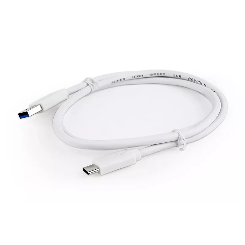 Cabo de dados USB Gembird USB A para USB C 1 m, USB 3.2 Gen 1, branco