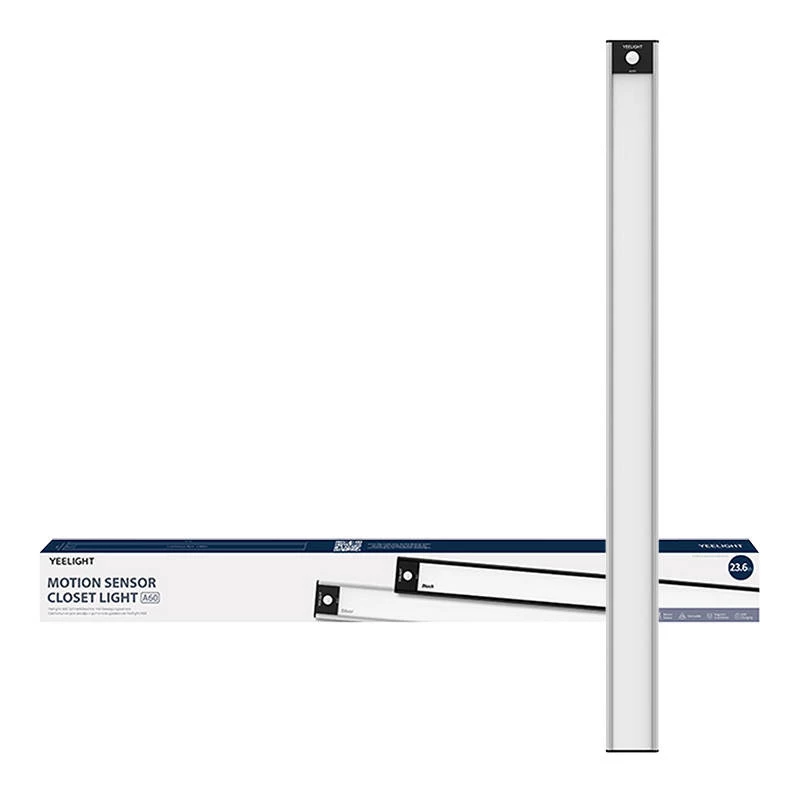 Yeelight luz de armário YLCG006 LED deteção de movimento luz de guarda-roupa 60 cm 2700K (prateado)