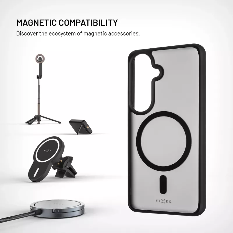 Fixed MagMisty | Cobertura traseira | Samsung | Galaxy S26 | Policarbonato/TPU | Preto
