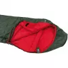 Saco-cama tipo múmia preto Arrow ECO (verde-escuro/vermelho)