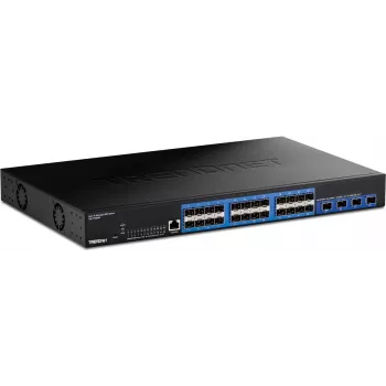 Switch gerido TRENDnet 28 portas Layer 2 SFP com 10G SFP+
