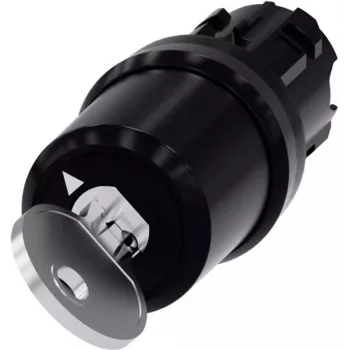 Interruptor de chave Siemens anel frontal plástico preto 1 x 90 ° SIRIUS ACT 3SU1000-5BF01-0AA0 1 unid. (3SU1000-5BF01-0AA0)