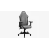 Cadeira gaming universal Aerocool Crown AeroSuede com assento acolchoado, cinzento pedra
