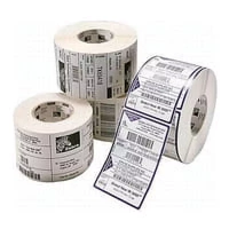 Etiqueta autoadesiva para impressora Zebra PolyE 3100T — polietileno, 7,6 cm × 2,5 cm, branca, 5180 etiquetas por rolo
