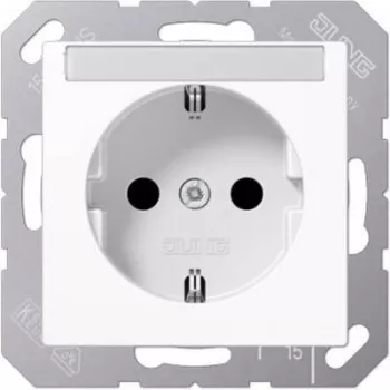 Tomada Type F Jung A 1520 BFNA WW, 16 A 250 V, branco, termoplástico