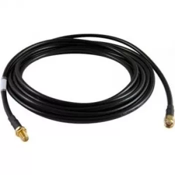 ALLNET 2m - 2xR-SMA - R-SMA - R-SMA - Reto - Reto - Macho/fêmea - preto (ANT-CAB-RSMA-RSMA-200)