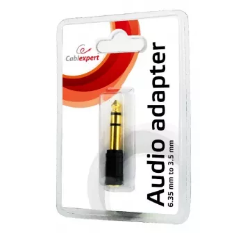 Cablexpert | Adaptador de áudio estéreo de 6,35 mm para 3,5 mm | A-6.35M-3.5F | 6,35 mm (M) | 3,5 mm (F)