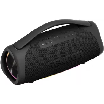 Sencor Resonex Mega coluna Bluetooth portátil, 190 W, IPX7, TWS, LED