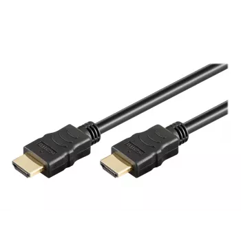 Wentronic goobay Series 2.0 - Highspeed - Cabo HDMI com Ethernet - HDMI macho para HDMI macho - 15 m - Isolamento duplo - preto - 4K Ultra HD s