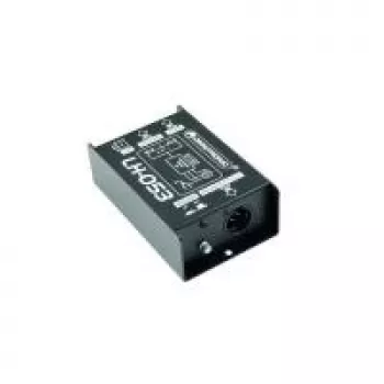 Caixa DI passiva Omnitronic LH-053 1 canal, caixa de injeção direta passiva para instrumento/linha