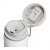 Caneca térmica STANLEY Iceflow uso diário 470 ml, aço inoxidável, fecho flip, branco