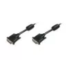 DIGITUS - Cabo DVI - Dual Link - DVI-D (M) - DVI-D (M) - 5,0 m - moldado, parafusos de orelhas - preto (AK-320101-050-S)