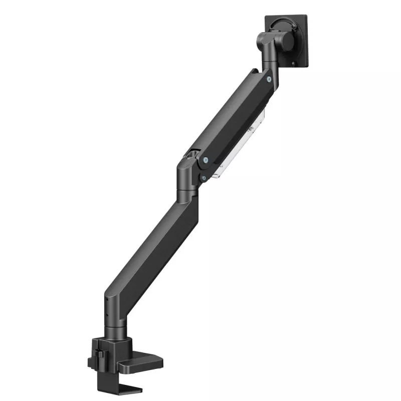 Suporte de monitor de braço duplo Maclean MC-968 com mola a gás 17-57 27 kg carga pesada estável totalmente articulado suporte VESA máx. 200x200
