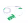 Splitter de cabo Extralink Splitter 1:8 PLC SC/APC 900µm 1,5m verde branco