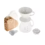 Filtros de café de papel HARIO para máquina de café redonda HARIO, 100 unid., branco