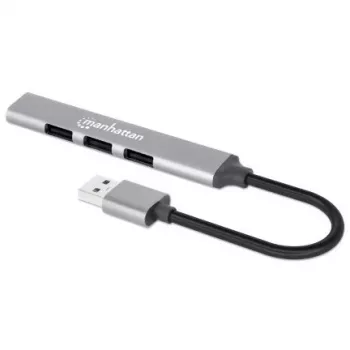 Hub Manhattan USB-A 4 portas, 4x portas USB-A (1x 5 Gbps USB 3.2 Gen1…
