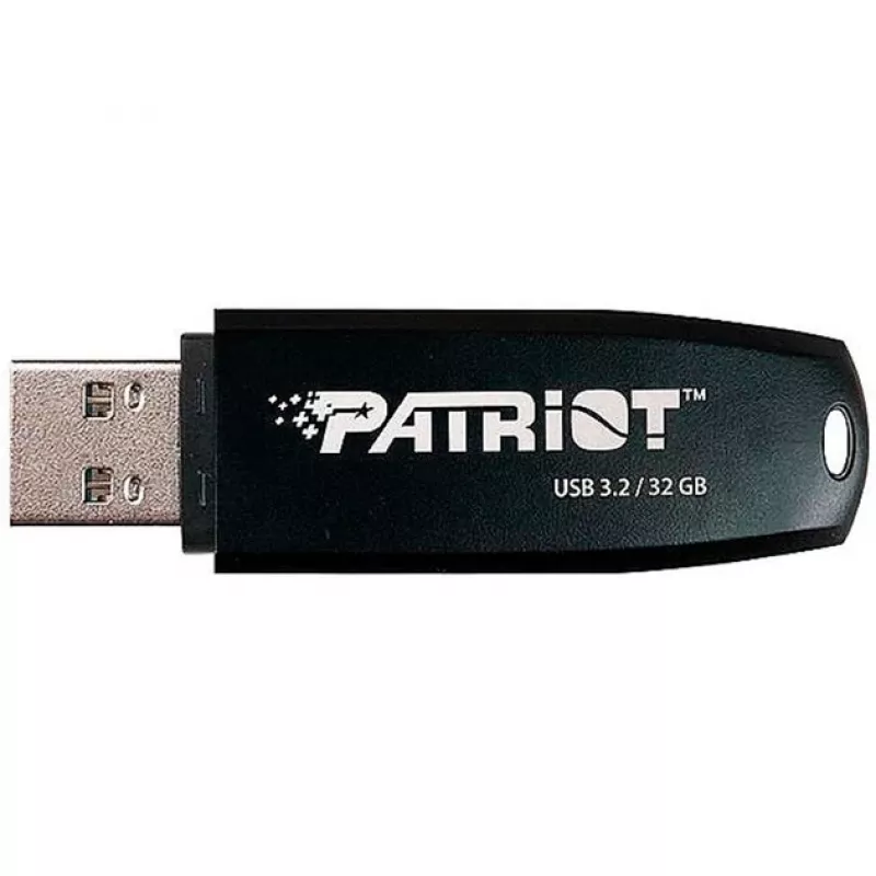 Pen USB PATRIOT 32 GB USB Type-A 3.2 Gen 1 preto, 80 MB/s, porta-chaves